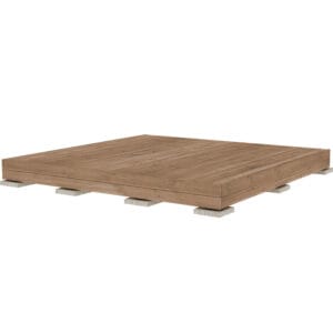 Terassi Patio Classic 3x3 valmisterassi ruskea kestopuu