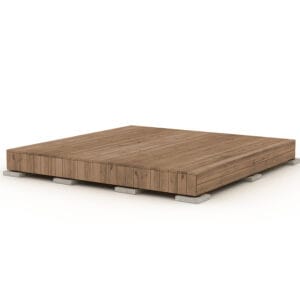 Terassi Patio Modern 3x3 valmisterassi ruskea kestopuu tuotekuva