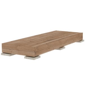 Terassi Patio 1x3 valmisterassi ruskea kestopuu tuotekuva