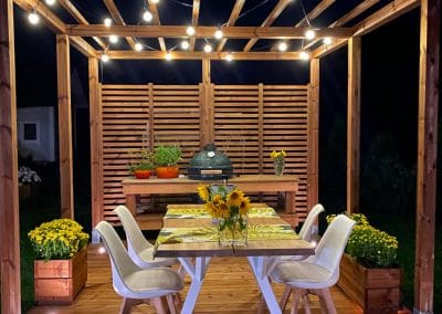 Pergola ja terassivalot