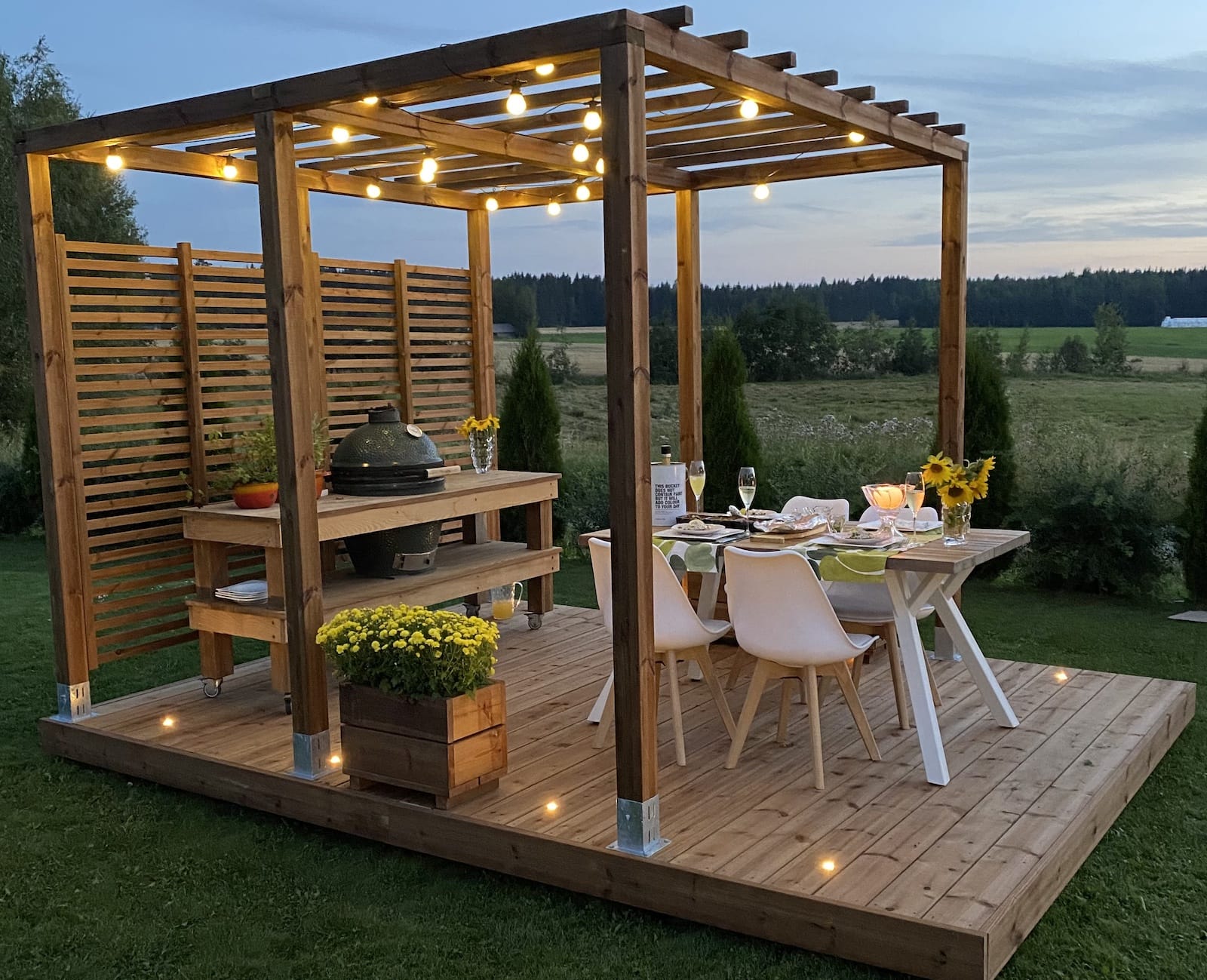 Pergola ja terassivalot